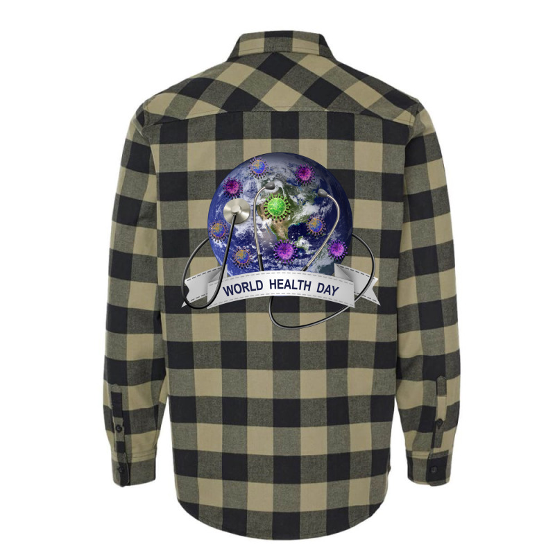 World Health Day Flannel Shirt by Gurkan | Artistshot