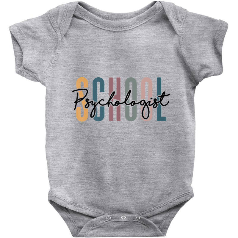 School Psychologist Rainbow Psychology Teahcher Gi Baby Bodysuit by ewubea | Artistshot