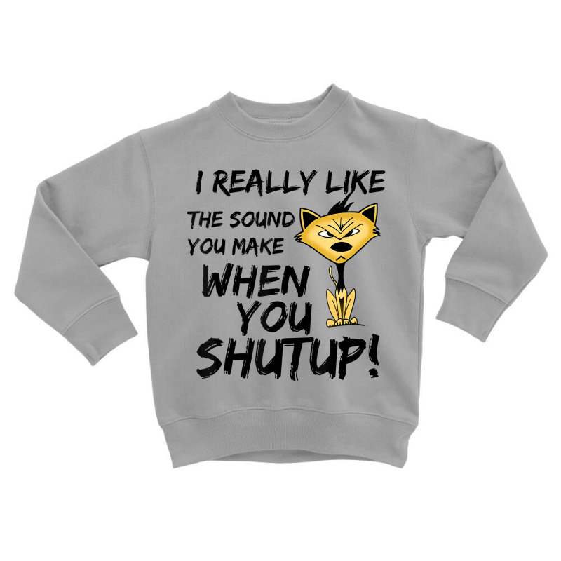 Angry Cat Lovers Gift T Shirt Toddler Sweatshirt by ravand | Artistshot