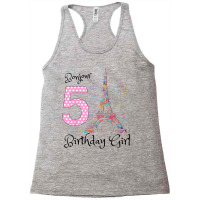 Kids 5th Birthday Girl Outfit France French Paris Racerback Tank | Artistshot