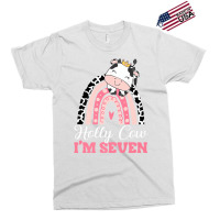 Holy Cow Im Seven Birthday Girl Outfit 7th Bday Fo Exclusive T-shirt | Artistshot