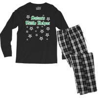 Satan's Little Helper Snowflake Pentagram Anti Chr Men's Long Sleeve Pajama Set | Artistshot