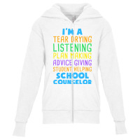 School Counselor School Psychologist Students Gift Youth Zipper Hoodie | Artistshot