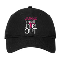 Warning I Might Flip Out   Cheerleader Gymnast Gym Adjustable Cap | Artistshot