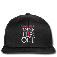 Warning I Might Flip Out   Cheerleader Gymnast Gym Printed Hat | Artistshot