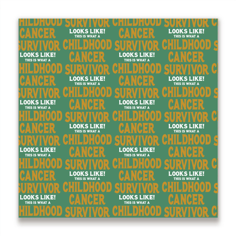 Never Underestimate The Strength Of A Childhood Cancer Warrior Metal Print Square | Artistshot