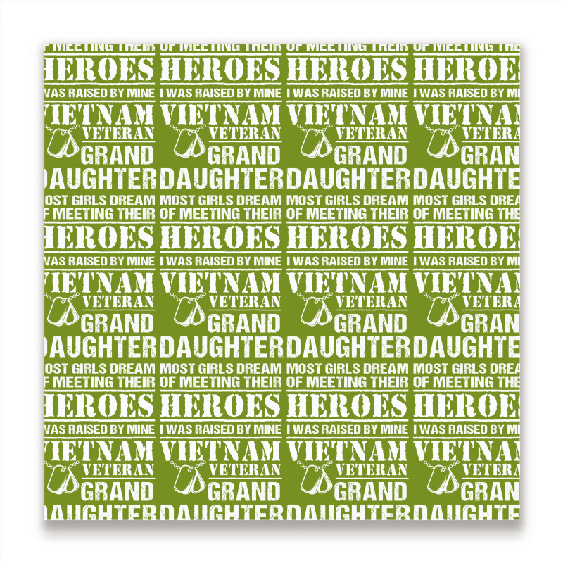 Vietnam Veteran Granddaughter Metal Print Square | Artistshot