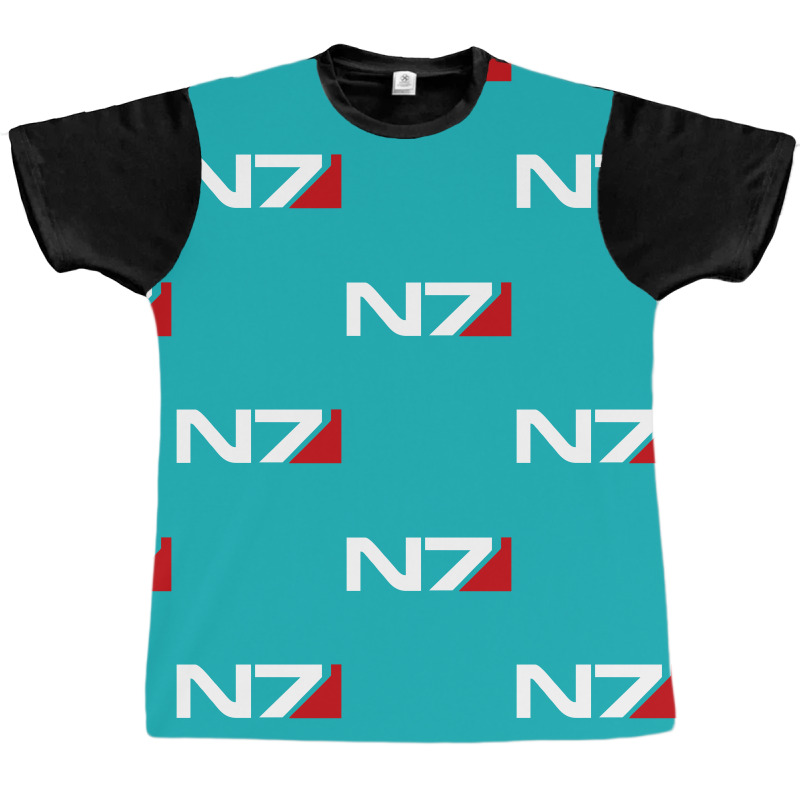 Mass Effect N7 Logo Graphic T-shirt | Artistshot