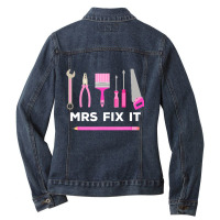 Mrs Fix It Handy Women T Shirt Ladies Denim Jacket | Artistshot