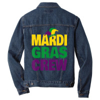 Mardi Gras Crew   Fun Mardi Gras Jester Hat T Shir Men Denim Jacket | Artistshot