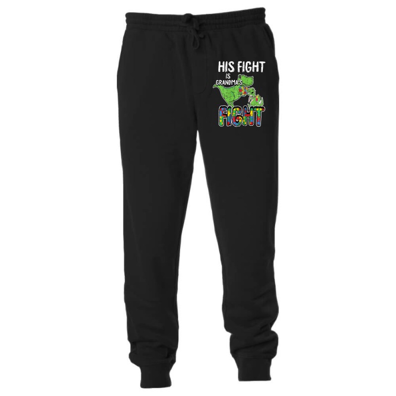 Womens His Fight Is My Fight Autism Awareness Gran Unisex Jogger | Artistshot