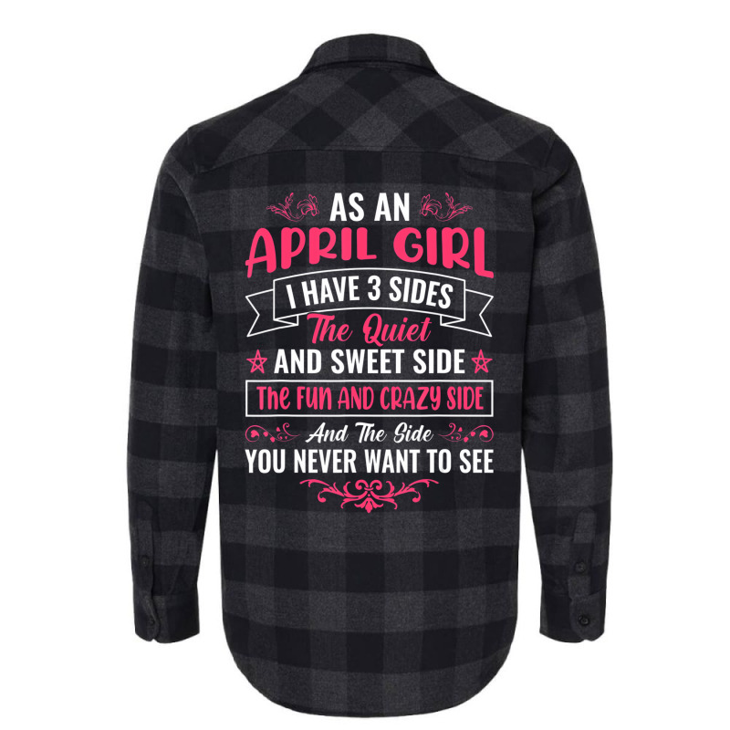 As An April Girl   Girl T Shirt Flannel Shirt by ravand | Artistshot