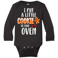 Funny Matching Couple Christmas Pregnancy Announce Long Sleeve Baby Bodysuit | Artistshot