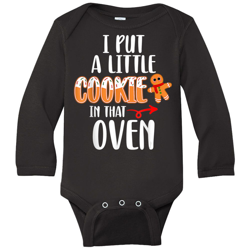 Funny Matching Couple Christmas Pregnancy Announce Long Sleeve Baby Bodysuit by bonne | Artistshot