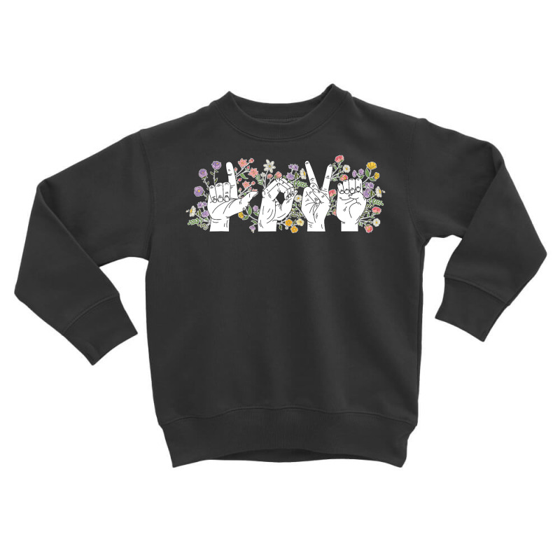 Sign Language Love Valentines Day T Shirt Toddler Sweatshirt by gabuya | Artistshot