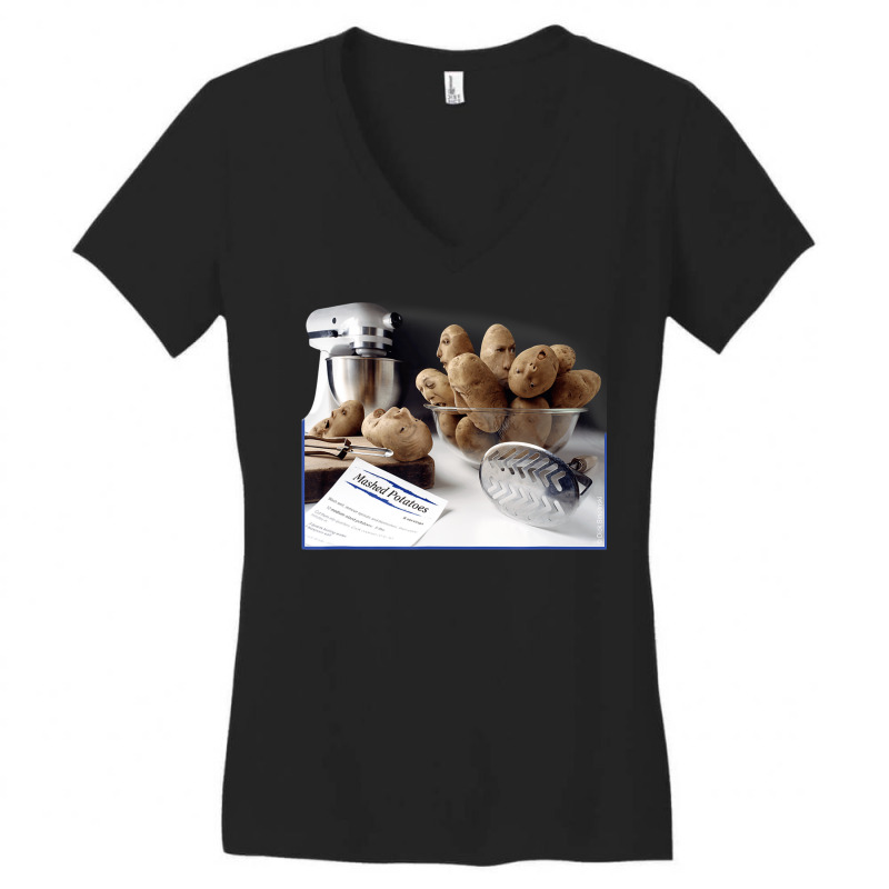 Funny Potato Panic T Shirt Women's V-Neck T-Shirt by bonne | Artistshot