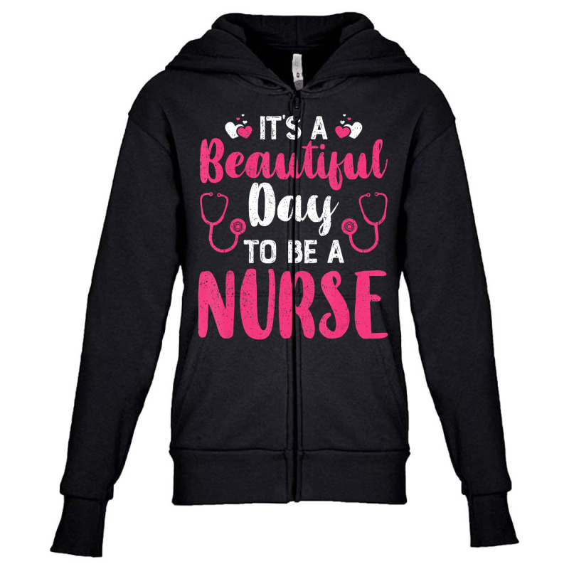 Funny Saying Nurse Shirt Nursing Healthcare Rn Cna Youth Zipper Hoodie | Artistshot