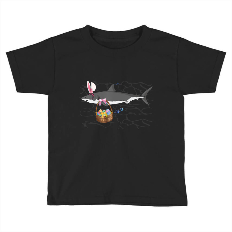 Funny Shark With Easter Basket And Bunny Ears East Toddler T-shirt by voutsro | Artistshot