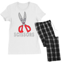 Funny Rock Paper Scissors Shirt Halloween Group Co Women's Pajamas Set | Artistshot