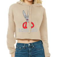 Funny Rock Paper Scissors Shirt Halloween Group Co Cropped Hoodie | Artistshot