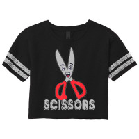 Funny Rock Paper Scissors Shirt Halloween Group Co Scorecard Crop Tee | Artistshot