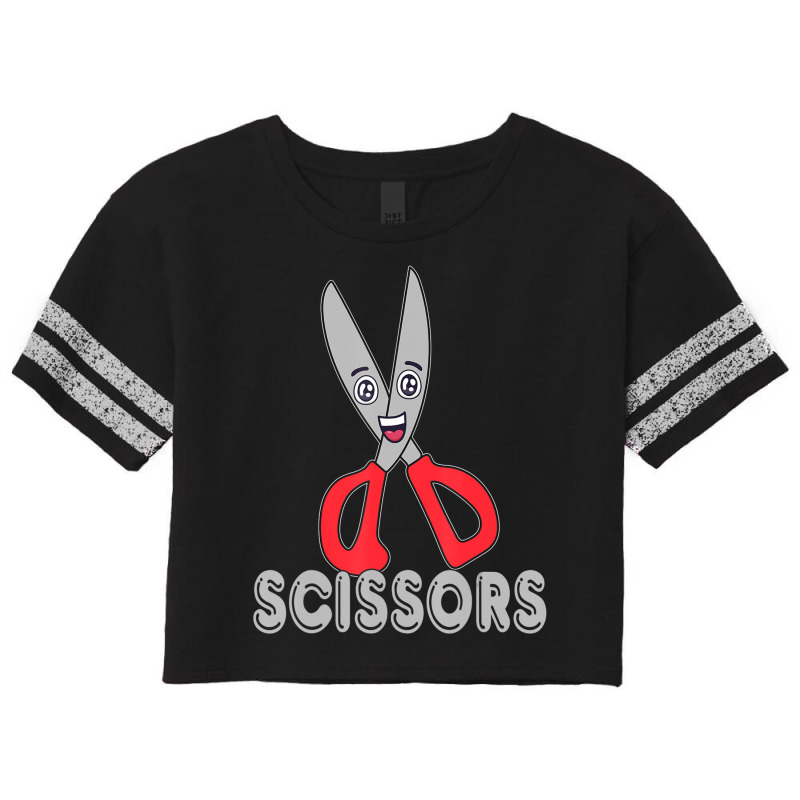 Funny Rock Paper Scissors Shirt Halloween Group Co Scorecard Crop Tee by bonne | Artistshot