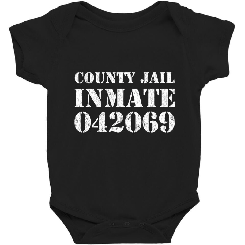 County Jail Inmate Costume Prisoner Outfit Hallowe Baby Bodysuit | Artistshot