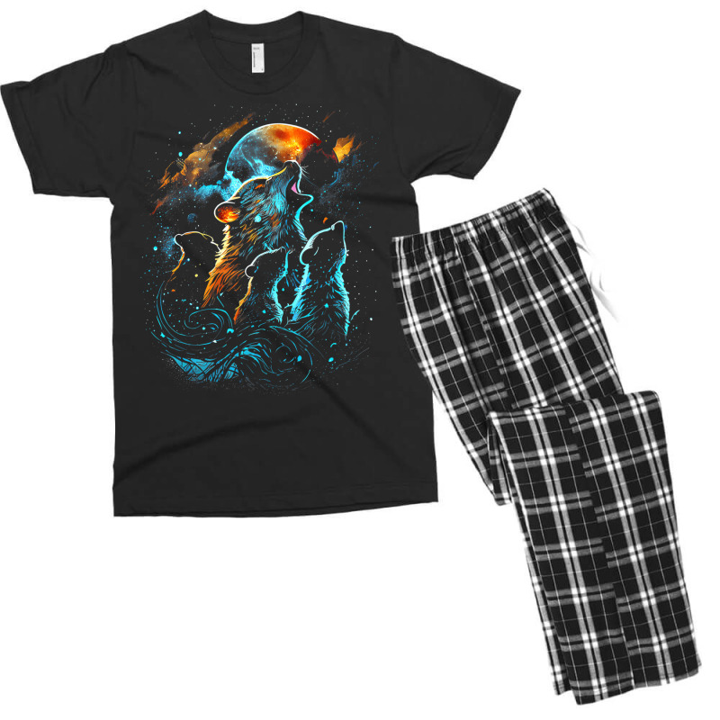 Rats Howling At The Moon Animals T Shirt Men's T-shirt Pajama Set | Artistshot