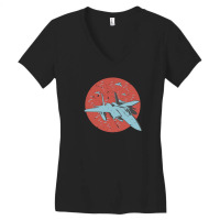 F-15 Strike Eagle Fighter Jet Women's V-neck T-shirt | Artistshot