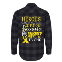 My Daughter Is A Hero Childhood Cancer Awareness T Flannel Shirt | Artistshot