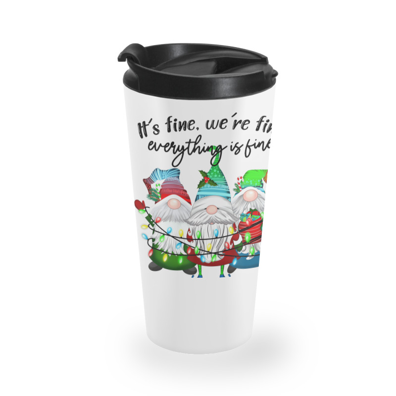 It's Fine We're Fine Everything Is Fine Teacher Gn Travel Mug | Artistshot