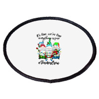 It's Fine We're Fine Everything Is Fine Teacher Gn Oval Patch | Artistshot