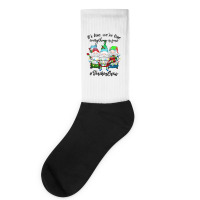 It's Fine We're Fine Everything Is Fine Teacher Gn Socks | Artistshot