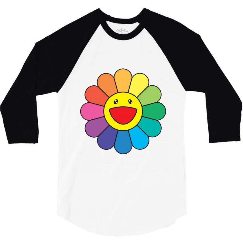 Custom Takashi Murakami Flower Rainbow Cropped Hoodie By Kakashop -  Artistshot