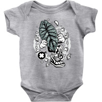 Alocasia Dragon Scale Cartoon Botany Botanist Gard Baby Bodysuit | Artistshot