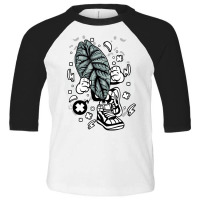 Alocasia Dragon Scale Cartoon Botany Botanist Gard Toddler 3/4 Sleeve Tee | Artistshot