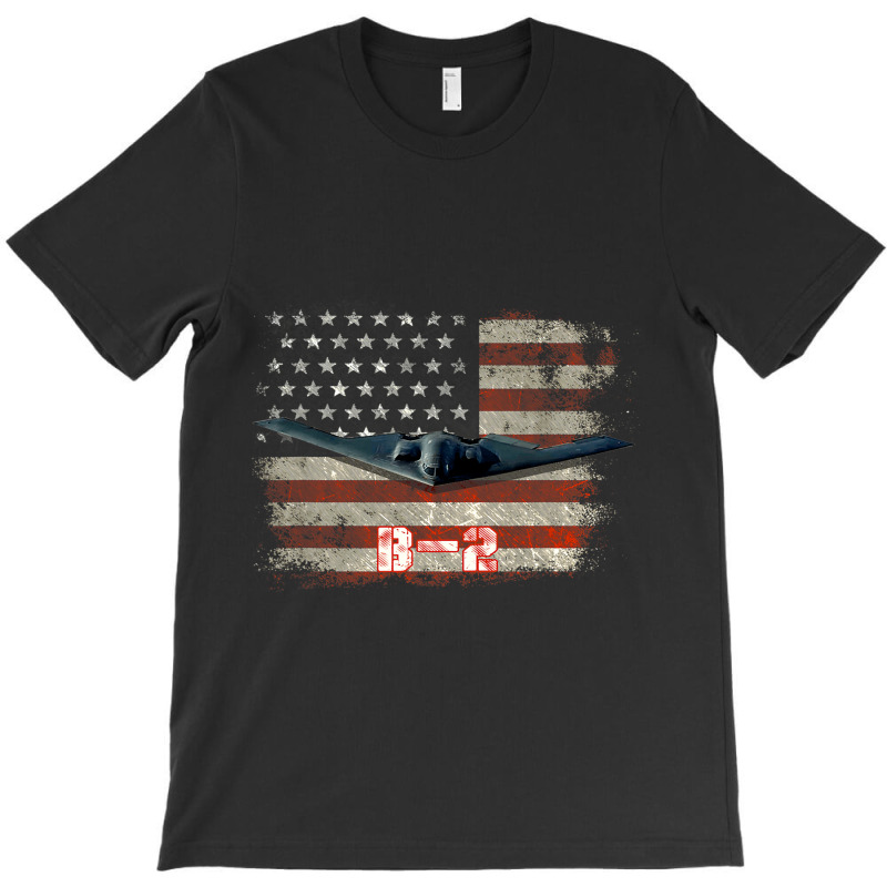 B2 Spirit Stealth Bomber Jet Plane Us Flag Pilot V T-shirt | Artistshot