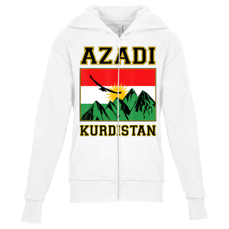 Azadi Kurdistan, Kurdish Flag Shirt, Kurdistan T S Youth Zipper Hoodie by ravand | Artistshot