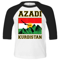 Azadi Kurdistan, Kurdish Flag Shirt, Kurdistan T S Toddler 3/4 Sleeve Tee | Artistshot