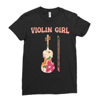 Funny Violin Stringed Musical Instrument   Violin Ladies Fitted T-shirt | Artistshot