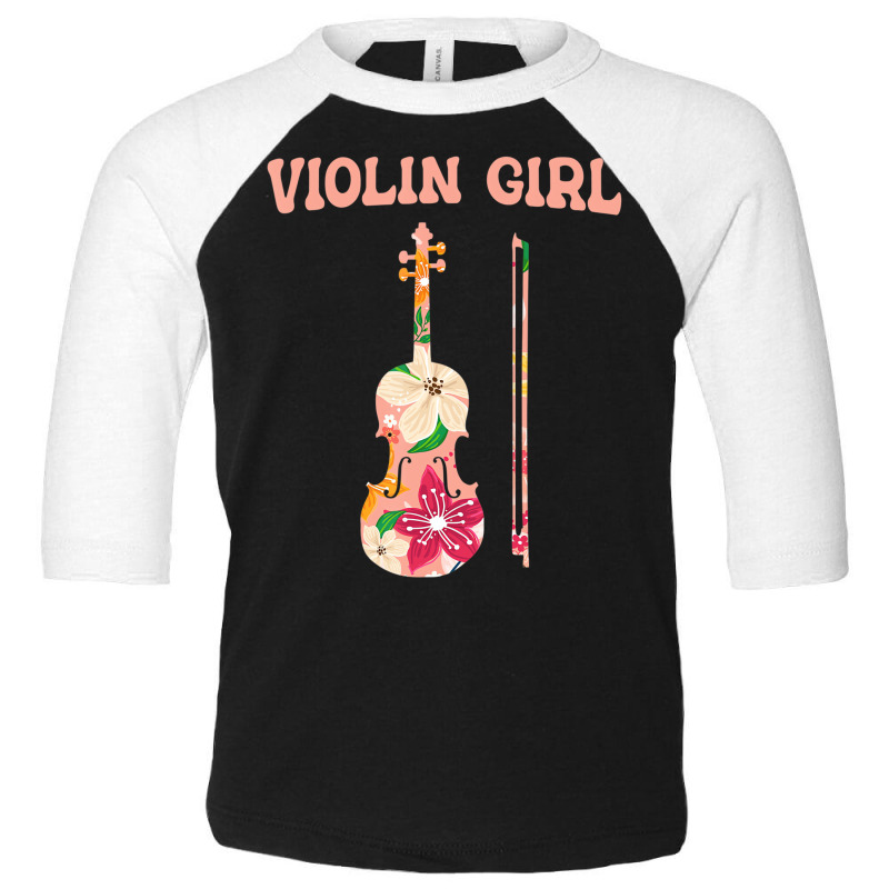 Funny Violin Stringed Musical Instrument   Violin Toddler 3/4 Sleeve Tee | Artistshot