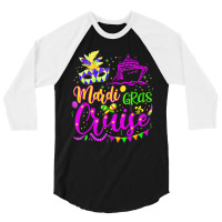 Mardi Gras Cruise Cruising Mask Cruise Ship Party 3/4 Sleeve Shirt | Artistshot