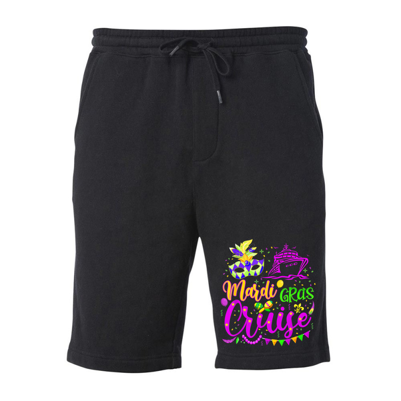 Mardi Gras Cruise Cruising Mask Cruise Ship Party Fleece Short | Artistshot