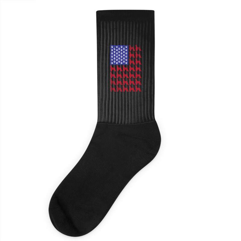 Afghan Hound American Flag Patriotic 4th Of July Socks | Artistshot