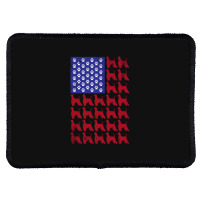 Afghan Hound American Flag Patriotic 4th Of July Rectangle Patch | Artistshot