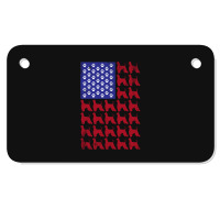 Afghan Hound American Flag Patriotic 4th Of July Motorcycle License Plate | Artistshot