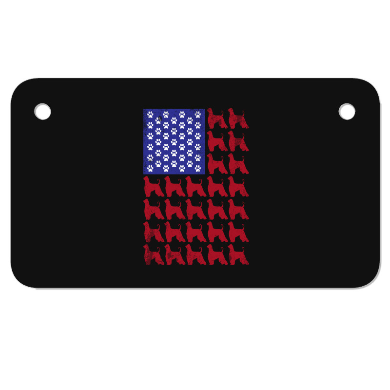 Afghan Hound American Flag Patriotic 4th Of July Motorcycle License Plate | Artistshot