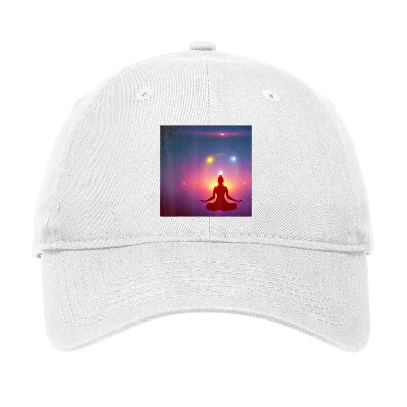 Yoga Girl Female Sun Salutation Meditation Chakra Adjustable Cap by terrilyn | Artistshot