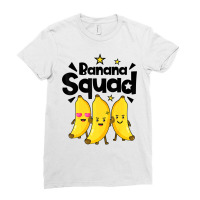 Banana Squad Funny Men Women Boys Vegan Fruit Food Ladies Fitted T-shirt | Artistshot