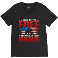 Mens Us Flag Patriotic Soldier Freedom Liberty Arm V-neck Tee | Artistshot